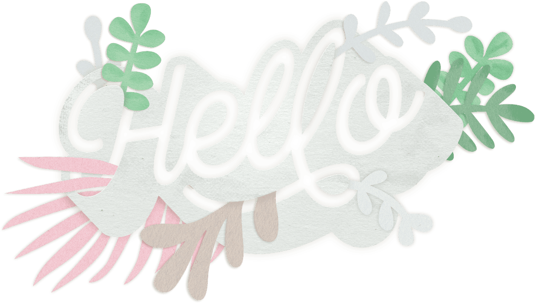 Pink Hello Everybody Text Design Texture Calligraphy